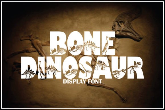 Bone Dinosaur: A Dramatic Display Font for Bold Branding