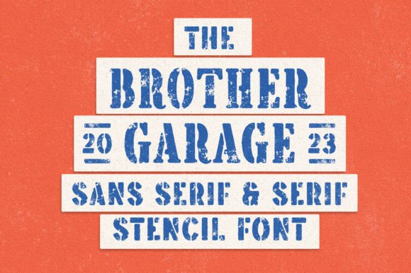Brother Garage: The Vintage Motorcycle Font for Handmade Brands