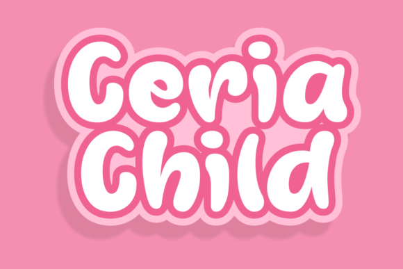 Ceria Child: A Playful Display Font for Modern Editorial Design