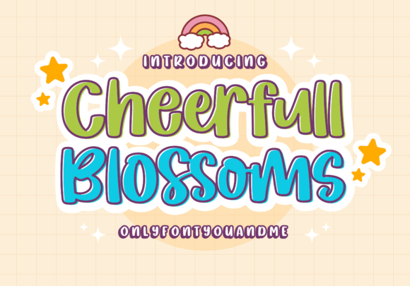 Cheerfull Blossoms: The Display Font for Vibrant Campaigns