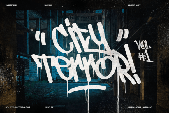 City Terror: The Polite Graffiti Tag Font for Editorial Design