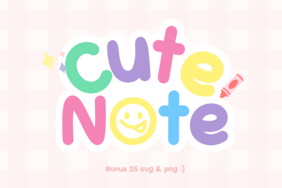 Cute Note: The Playful Display Font for Digital Branding