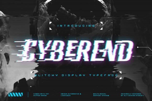 Cyberend: A Modern Display Font for Editorial Design
