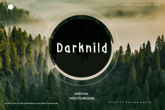 Darknild: The Horror Display Font for Chilling Campaigns