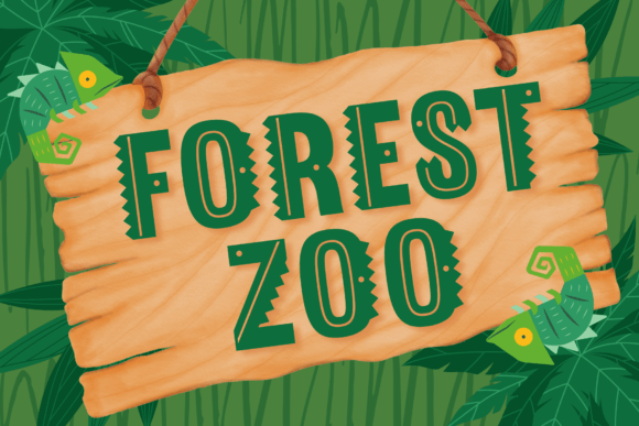 Forest Zoo: The Playful Display Font for Bold Campaigns