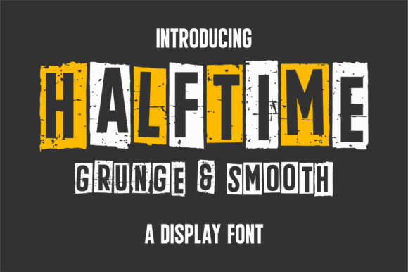 Halftime: The Bold Display Font for High-Impact Shop Branding