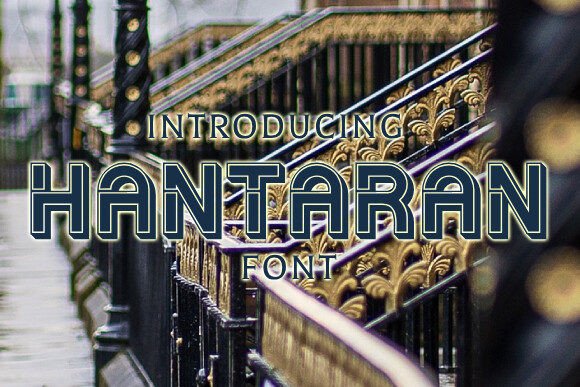 Hantaran: The Stylish 3D Typeface for Bold Branding