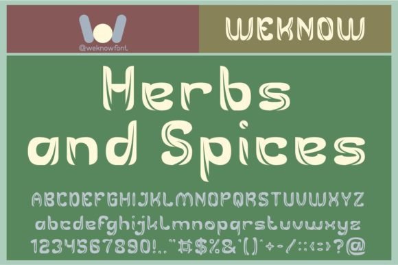 Herbs and Spices: A Premium Display Font for Editorial Design