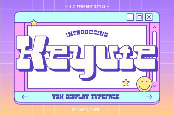 Keyute: The Futuristic Display Font for Bold Craft Projects