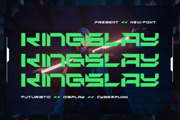Kingslay: A Futuristic Display Font for Modern Editorial Design