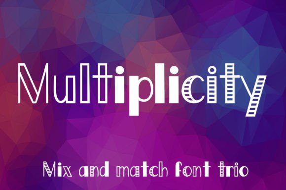 Multiplicity: A Versatile Display Font Trio for Modern Branding