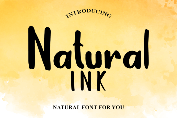 Natural Ink: A Premium Display Font for Editorial Design