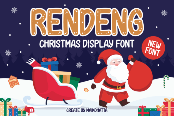 Rendeng: The Christmas Display Font for Handmade Brands
