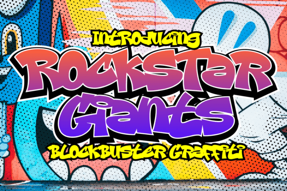 Rockstar Giants: The Ultimate Display Font for Bold Shop Branding
