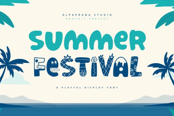 Summer Festival: A Playful Display Font for Editorial Design