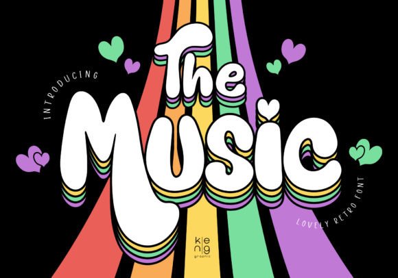The Music: A Retro Display Typeface for Editorial Design