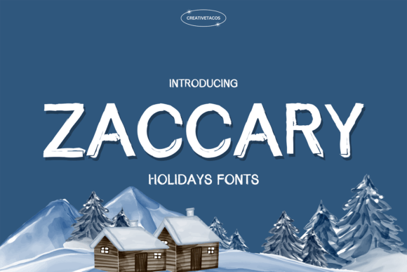 Zaccary: The Modern Display Typeface for Holiday Campaigns